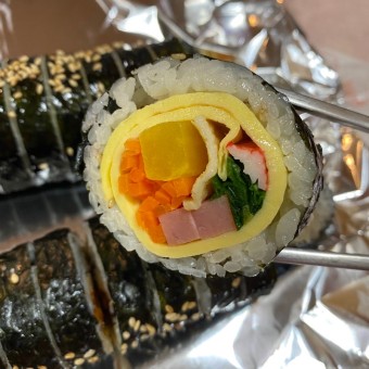 달걀김밥 매콤오징어김밥