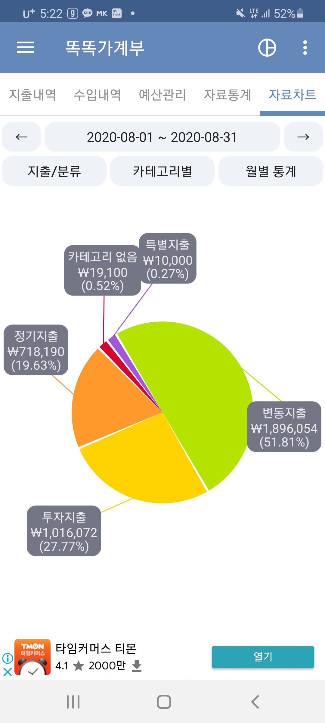  똑똑 가계부 어플 후기 및 추천