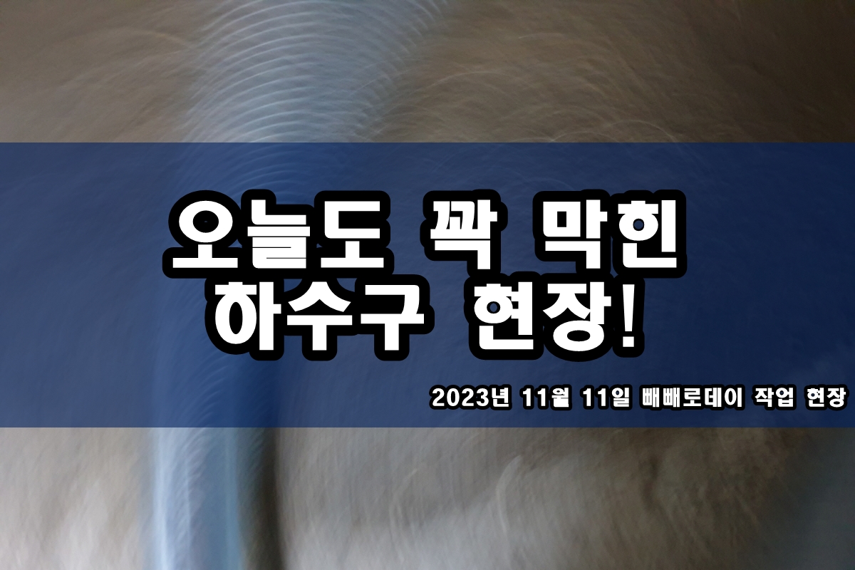  이문동 하수구 금토동 하수구 머리카락 막힘