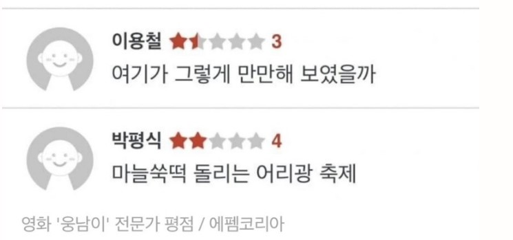 박평식이 묻힌 평론가 이용철의 한 문장 평론