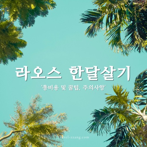 라오스 한달살기 비용