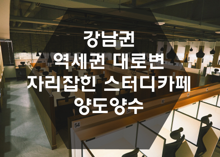  강남권 스터디카페 양도 좋은위치 대로변 역세권