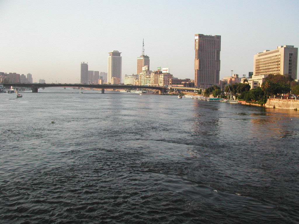 해질녘-카이로-나일강다리