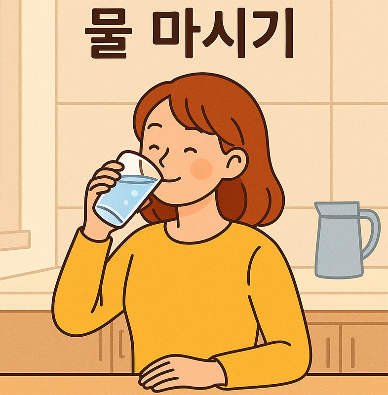물 마시기