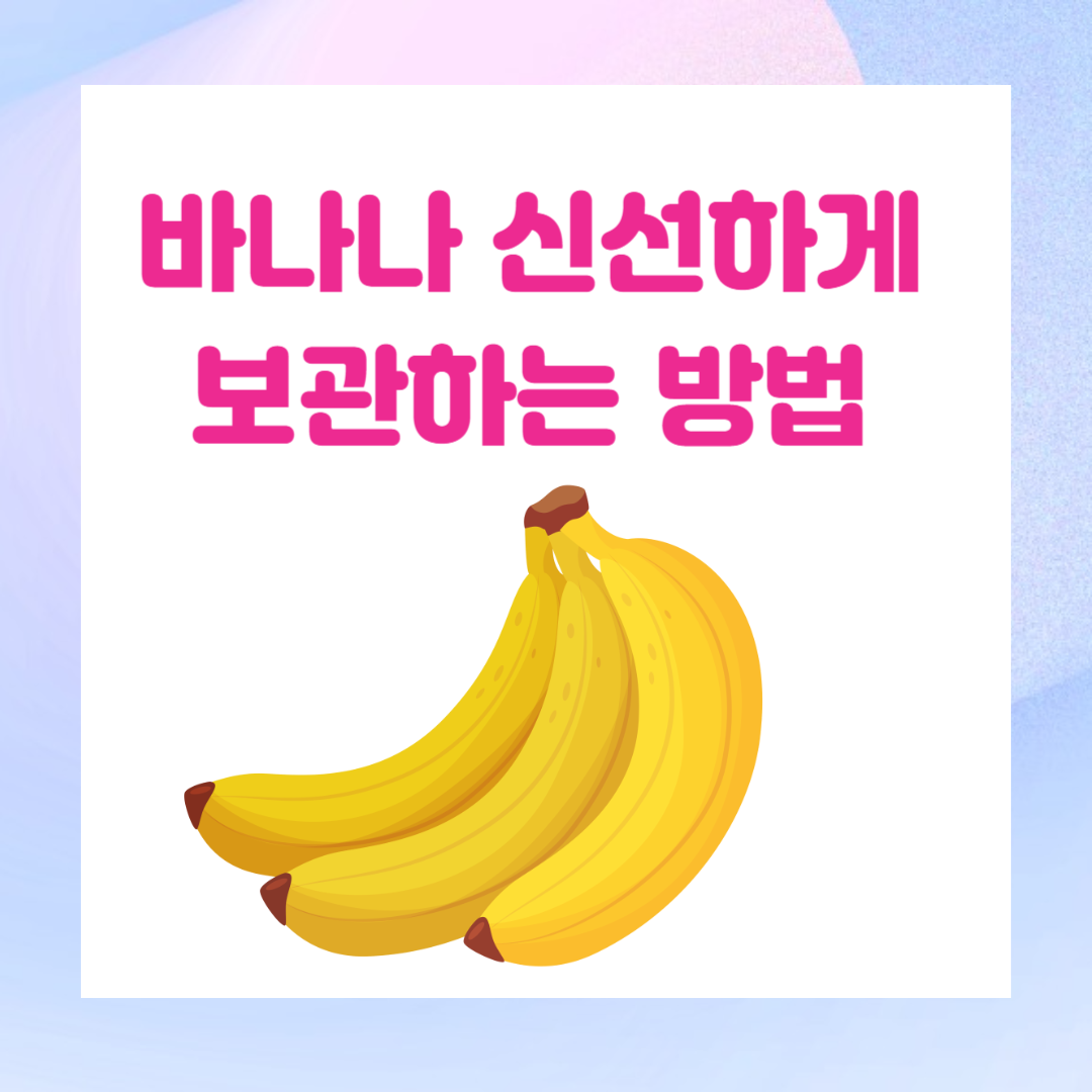 바나나 보관하는 방법 썸네일
