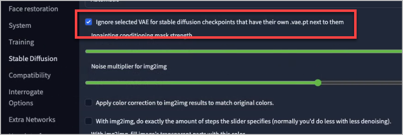 Stable Diffusion 용어 정리(Checkpoint, Lora, VAE, Embedding) 10 Ignore selected VAE for stable diffusion checkpoints that have their own .vae.pt next to them