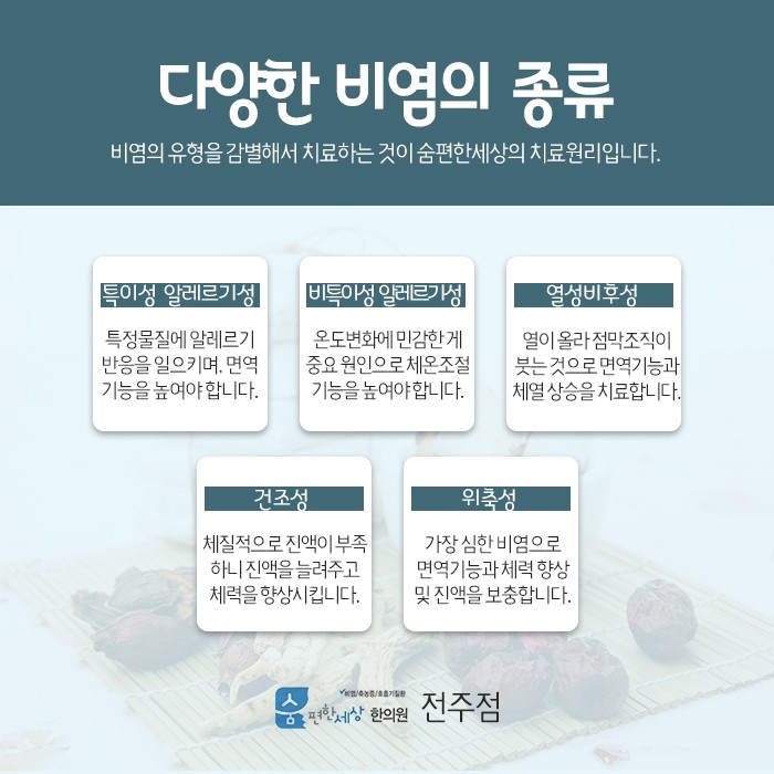 전주비염 원인과 종류 알아보기 3