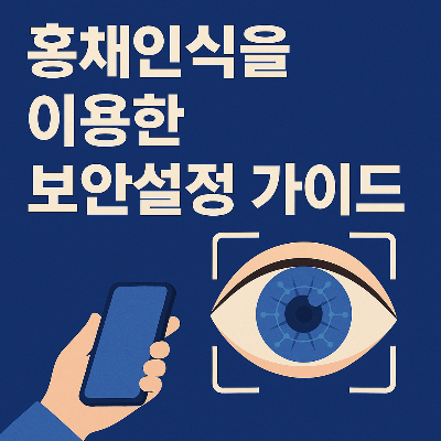 홍채인식을 이용한 보안설정 가이드