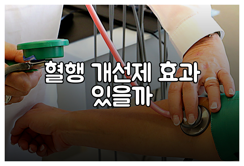 혈행 개선제 효과 있을까