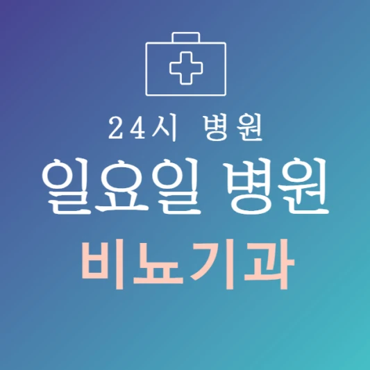 일요일-비뇨기과-문여는곳-주말에-진료하는-24시간-비뇨기과-일요일-진료-병원