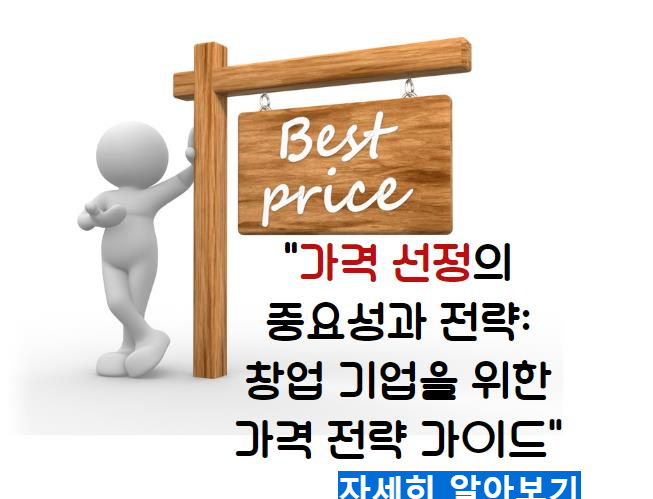 가격 선정의 중요성과 전략: 창업 기업을 위한 가격 전략 가이드