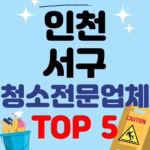 인천 서구 입주청소 비용 가격 전문 아파트 후기 업체 이사청소 원룸청소 추천 견적 TOP 5
