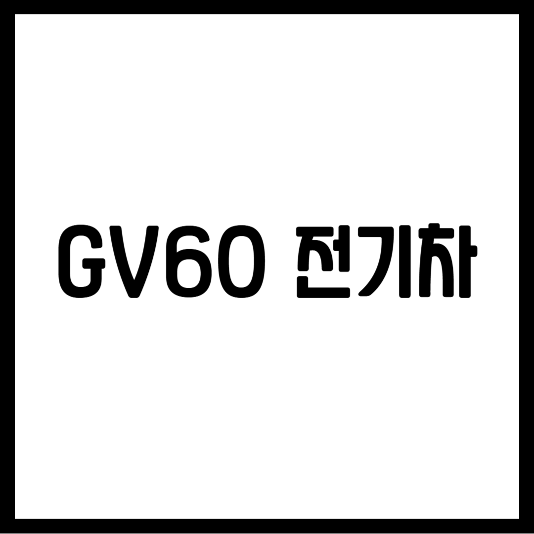 GV60 전기차