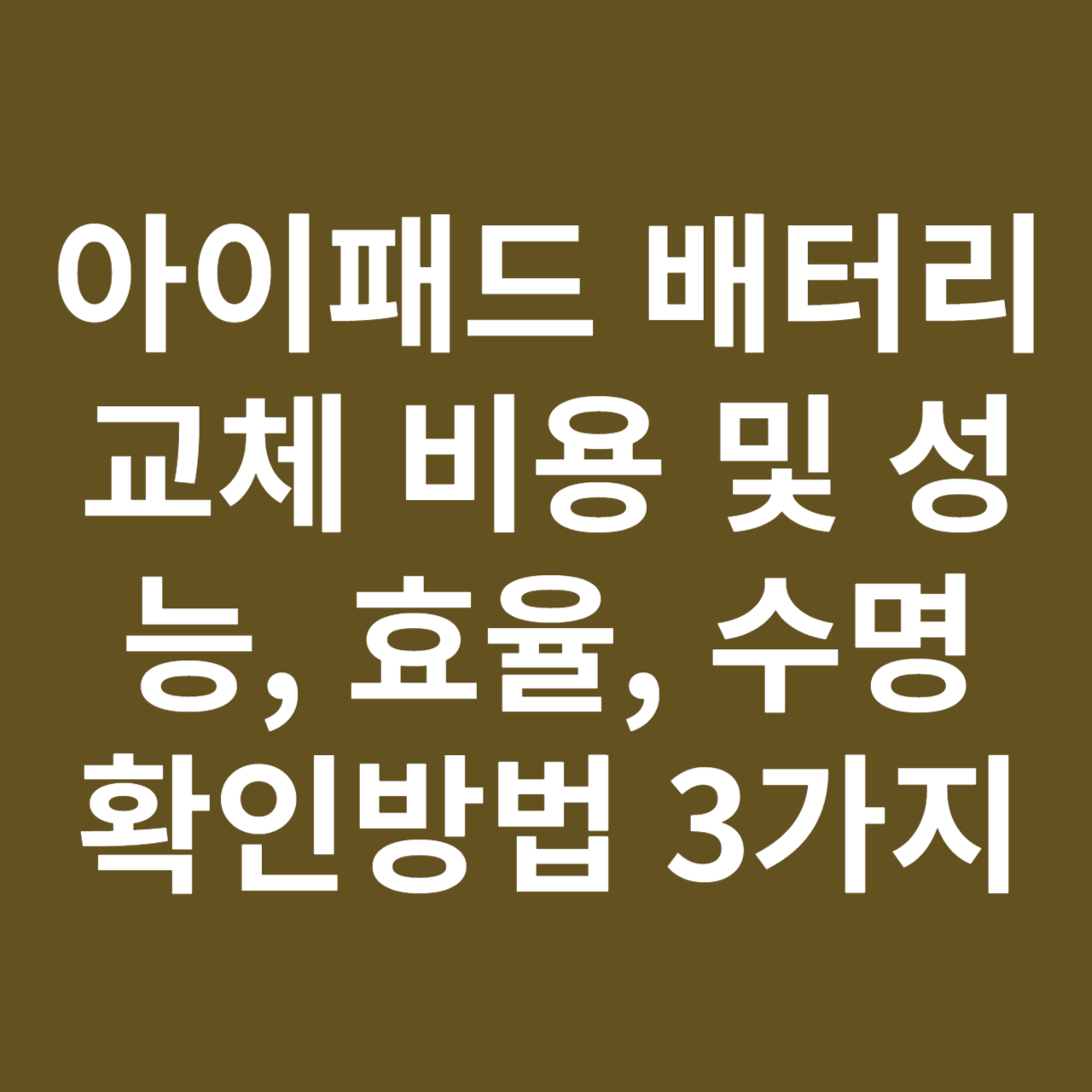 아이패드 배터리 교체 비용 및 성능&#44; 효율&#44; 수명 확인방법 3가지