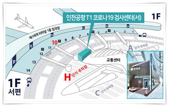인천공항T1 코로나검사센터(서)