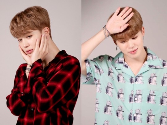  방탄소년단 지민, 꽃받침 포즈+애교로 아미 심장 저격