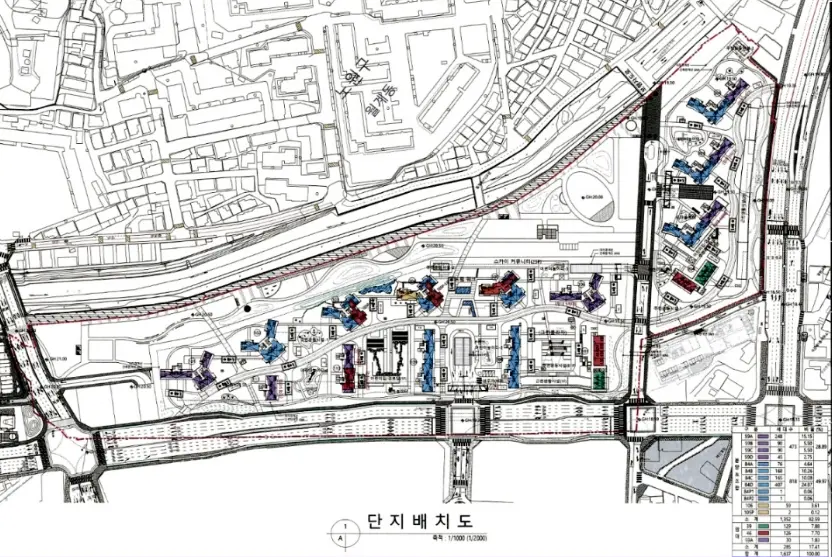 장위6구역 라디우스파크 푸르지오 단지배치도