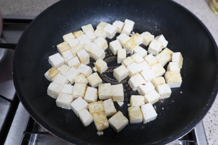 오리엔탈 드레싱 만들기 간단한 두부요리 두부샐러드 만드는 법 15