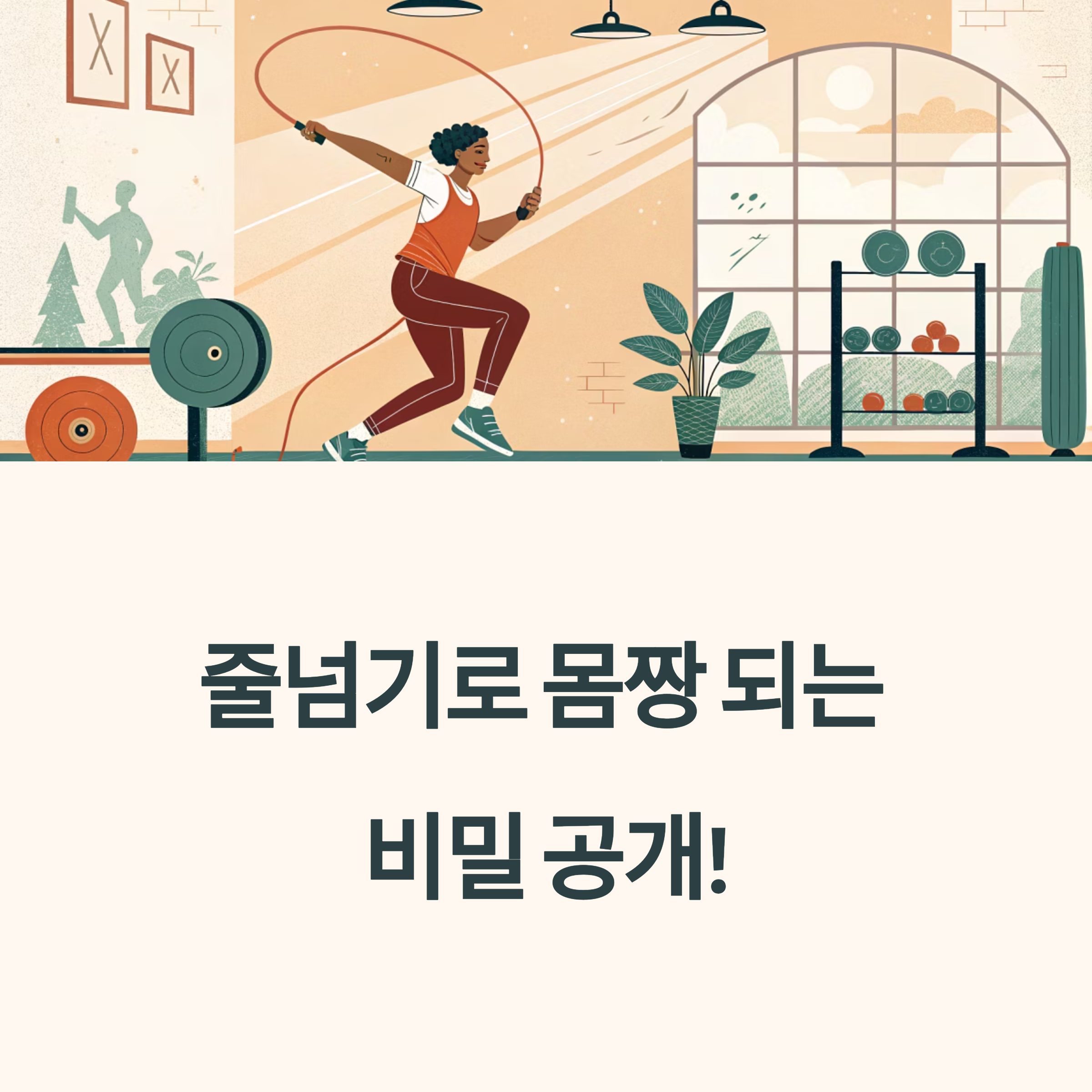 줄넘기 루틴으로 몸짱 만들기, 유산소운동 효과와 꿀팁 공개