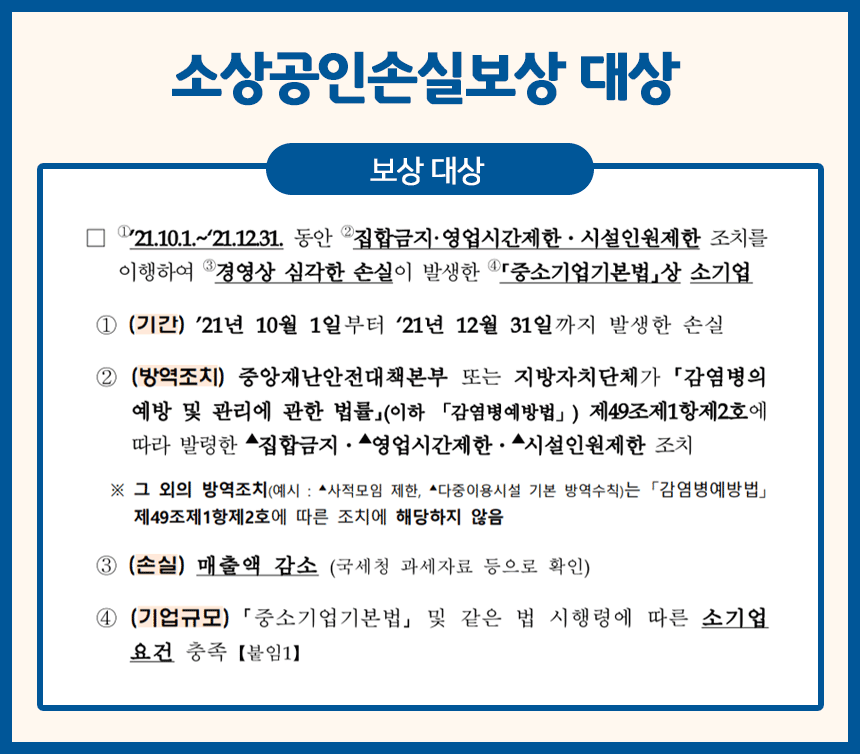 소상공인손실보상대상