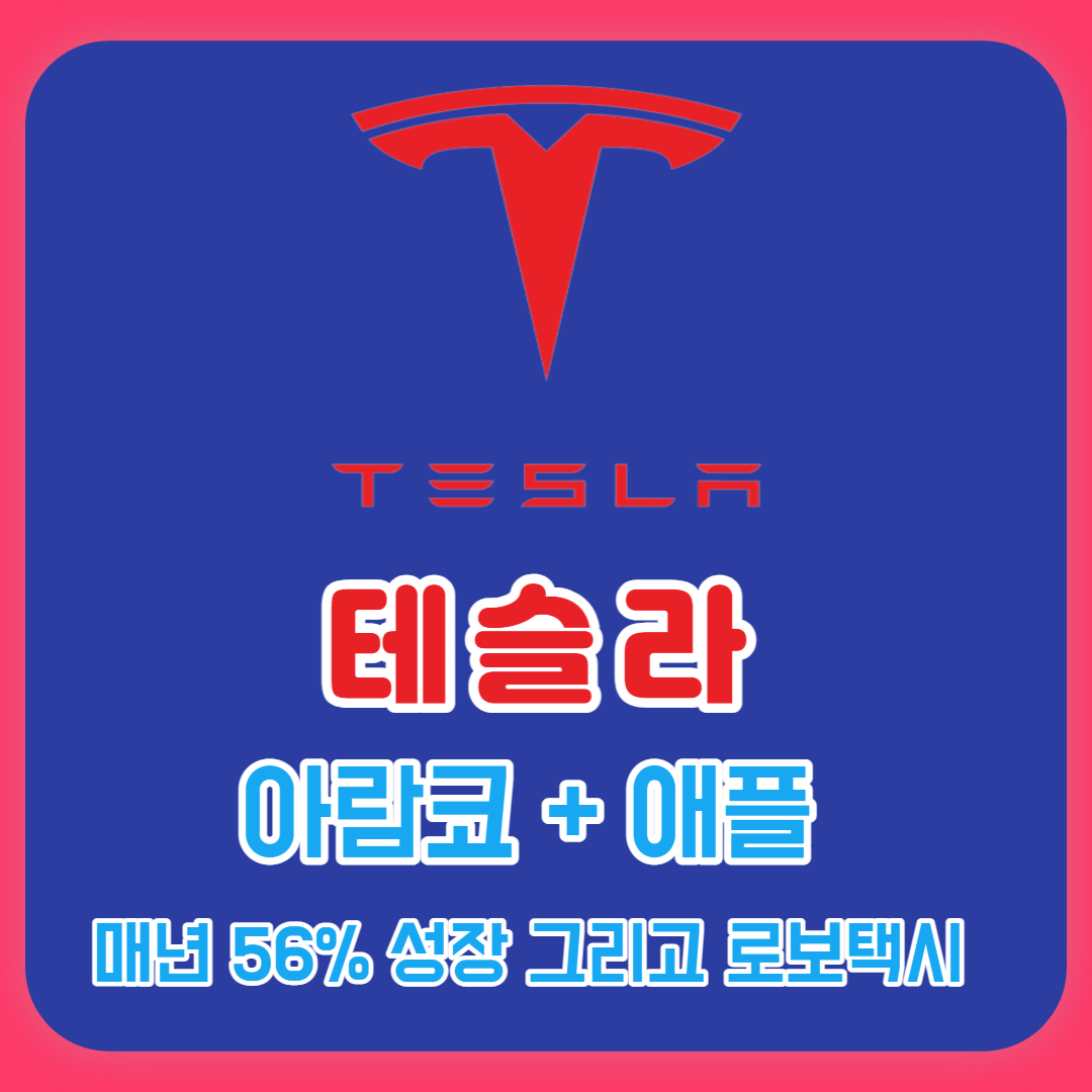 테슬라 3분기 실적(매년56% 성장, 로보택시, 아람코+애플)