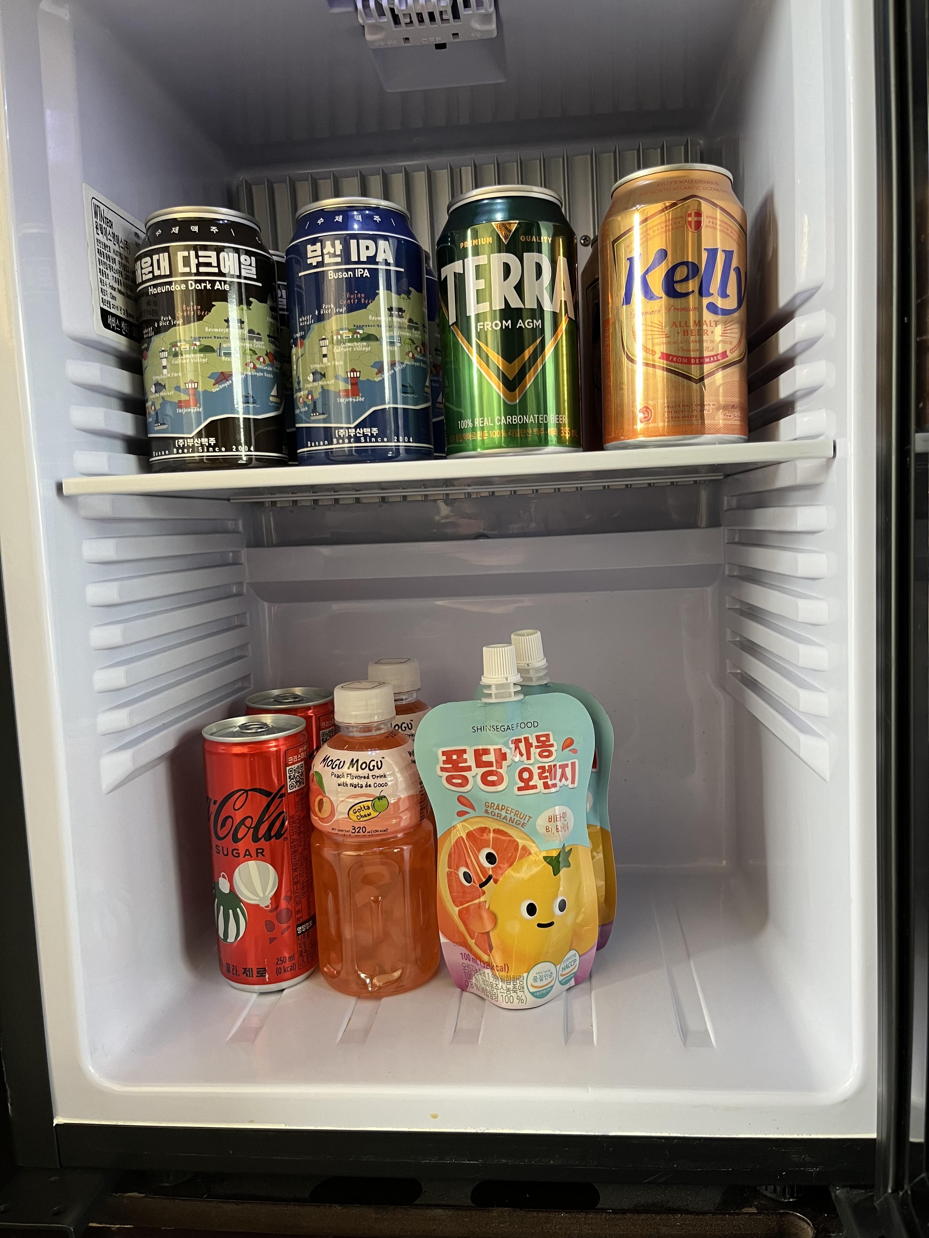 파라다이스 호텔 해운대&#44; 디럭스 오션 테라스 냉장고