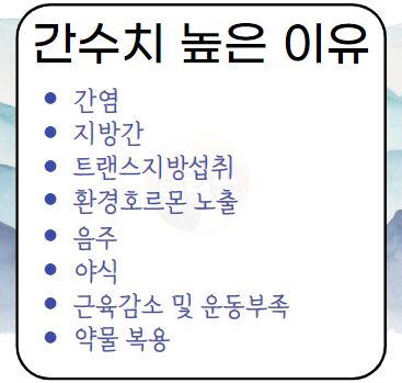 간수치 높은 이유