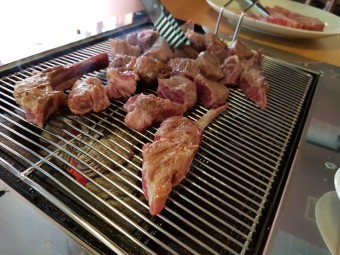 양갈비 양꼬치  양고기  멘보샤