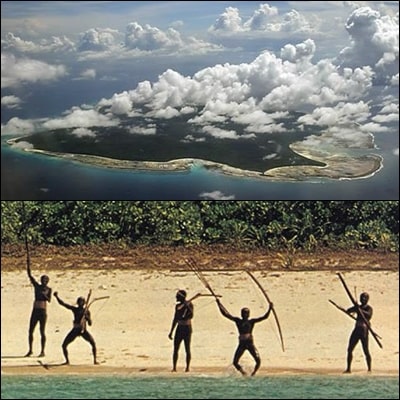  북 센티널 섬(North Sentinel Island) 약 6만년 동안 고립??