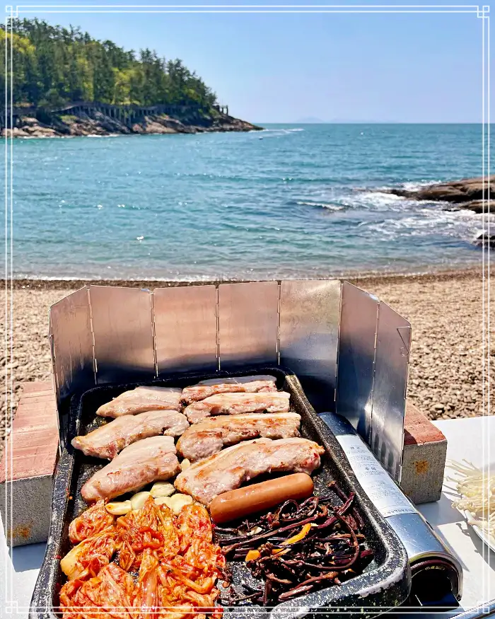 군산 선유도 맛집 해변 오션뷰 삼겹살