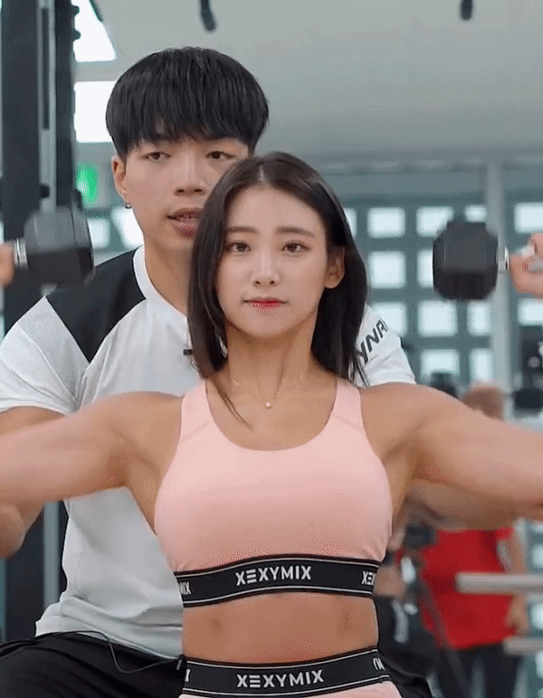  운동하는 BJ 세제로(세영) 움짤 gif 인스타그램