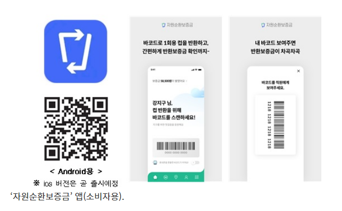  1회용 컵 보증금 반환 간편해요”…환경부, 현장 시연회 개최_환경부