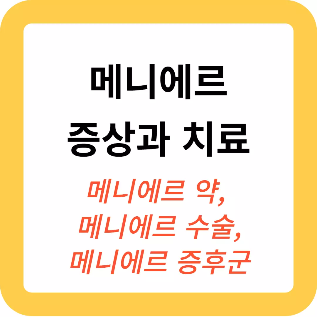 메니에르병-증상과-치료방법-약-수술-안내-사진