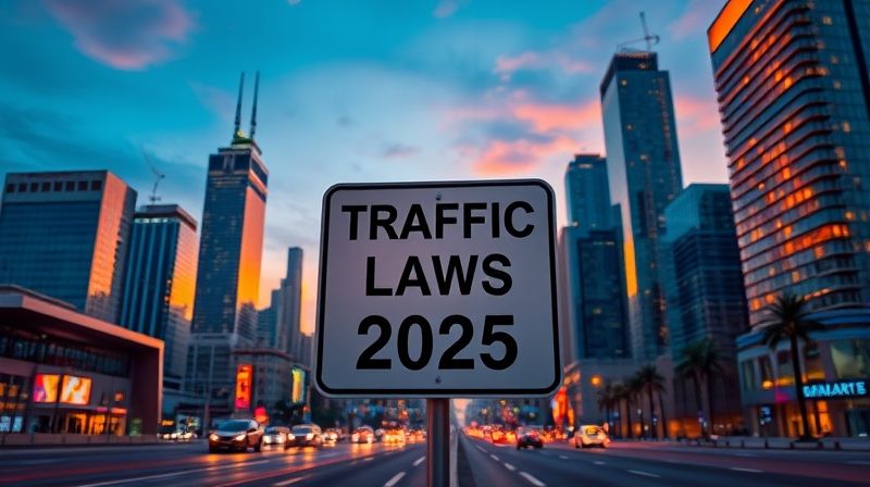 2025년 교통법규 안내 표지판