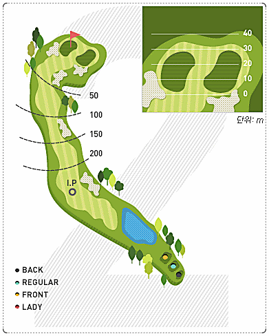 천안상록CC 중 코스 2번 홀