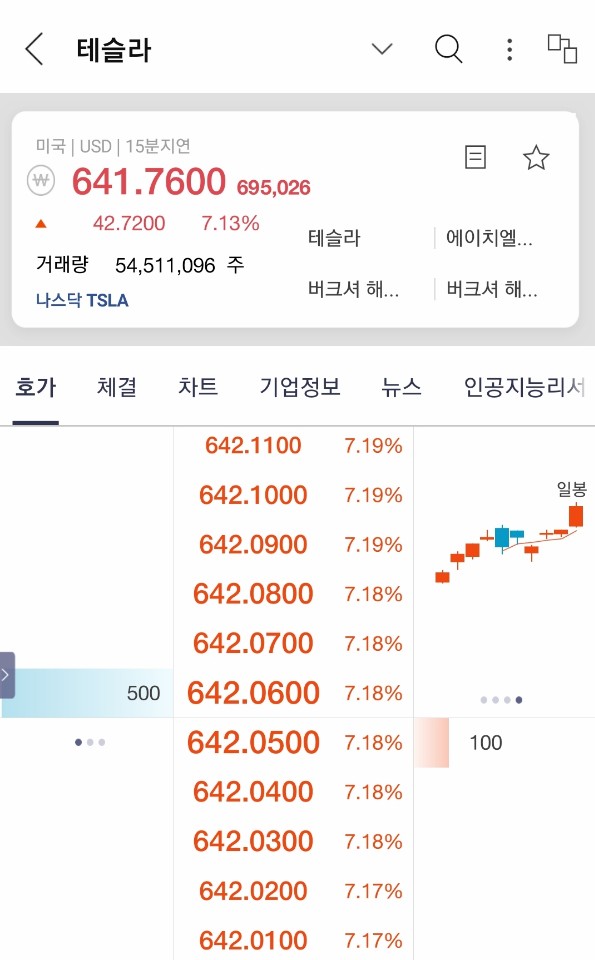 테슬라 (ft. 뉴욕증시의 혼조세에서도 급등?)