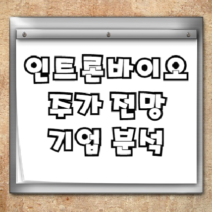  인트론바이오 주가 전망 및 기업 분석