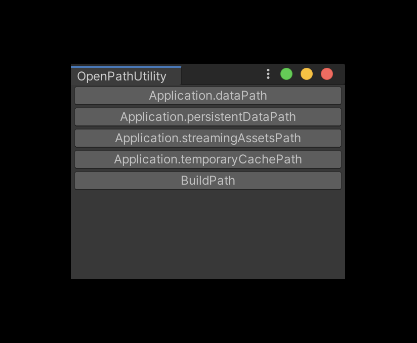 open path utility editor window