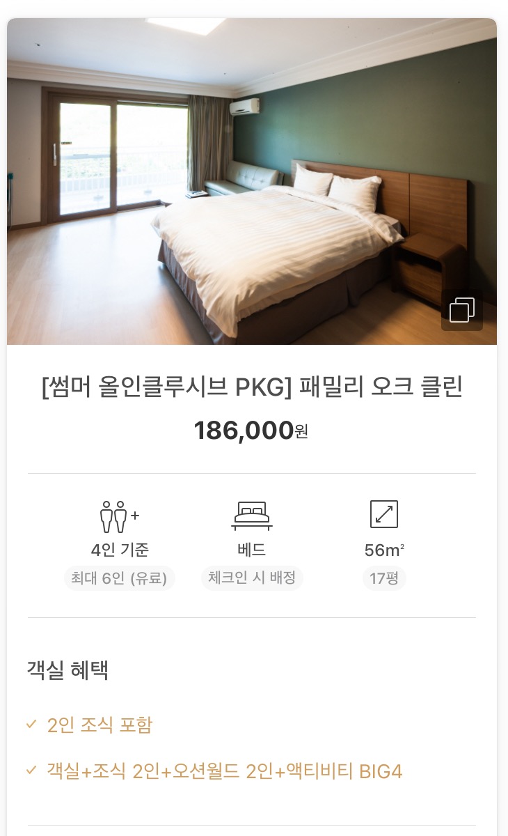  소노벨 비발디파크 올인클루시브패키지 상세사항 및 가성비, 쿠폰사용법과 후기