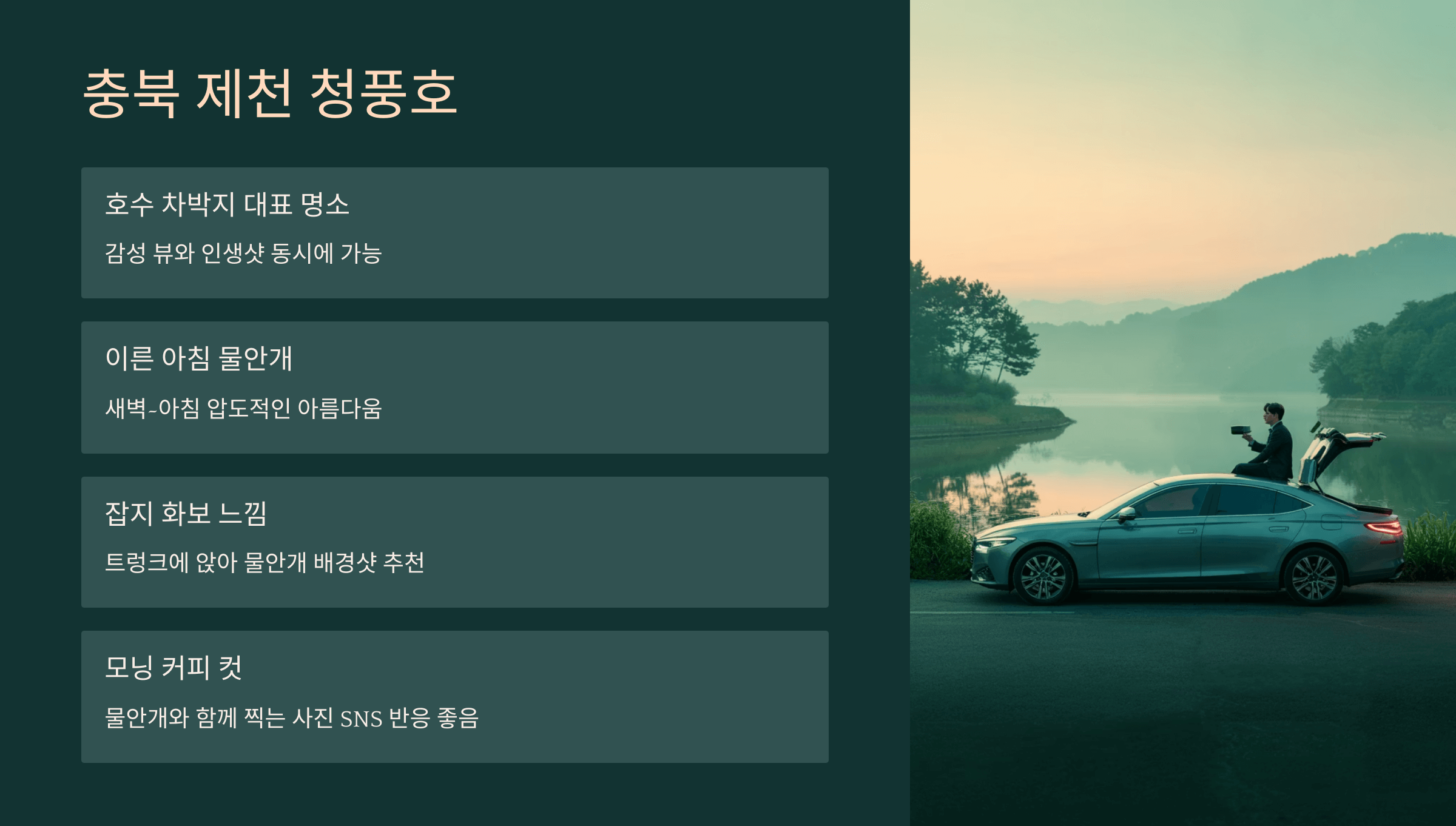 제천 풍청호