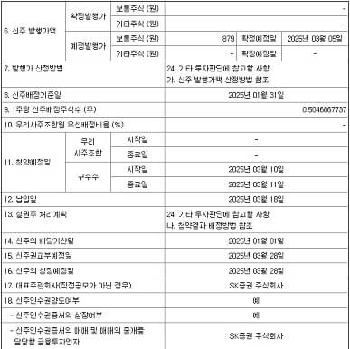 손오공-유상증자-일정