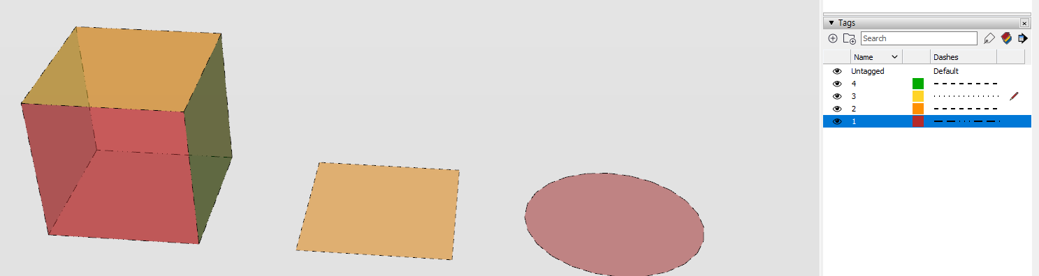 대시 스타일 Dashes 적용