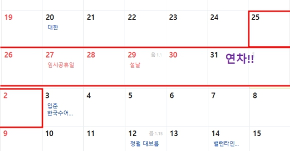 2025년설날임시공휴일 최대 9일