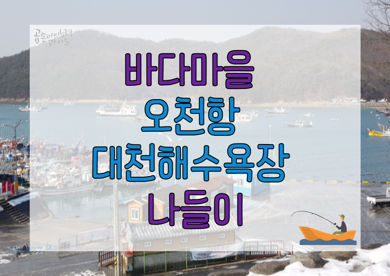  한적한 바다마을 오천항 나들이