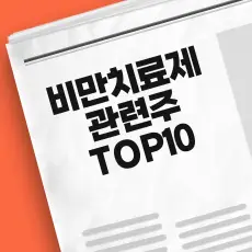 비만 치료제 관련주 TOP10