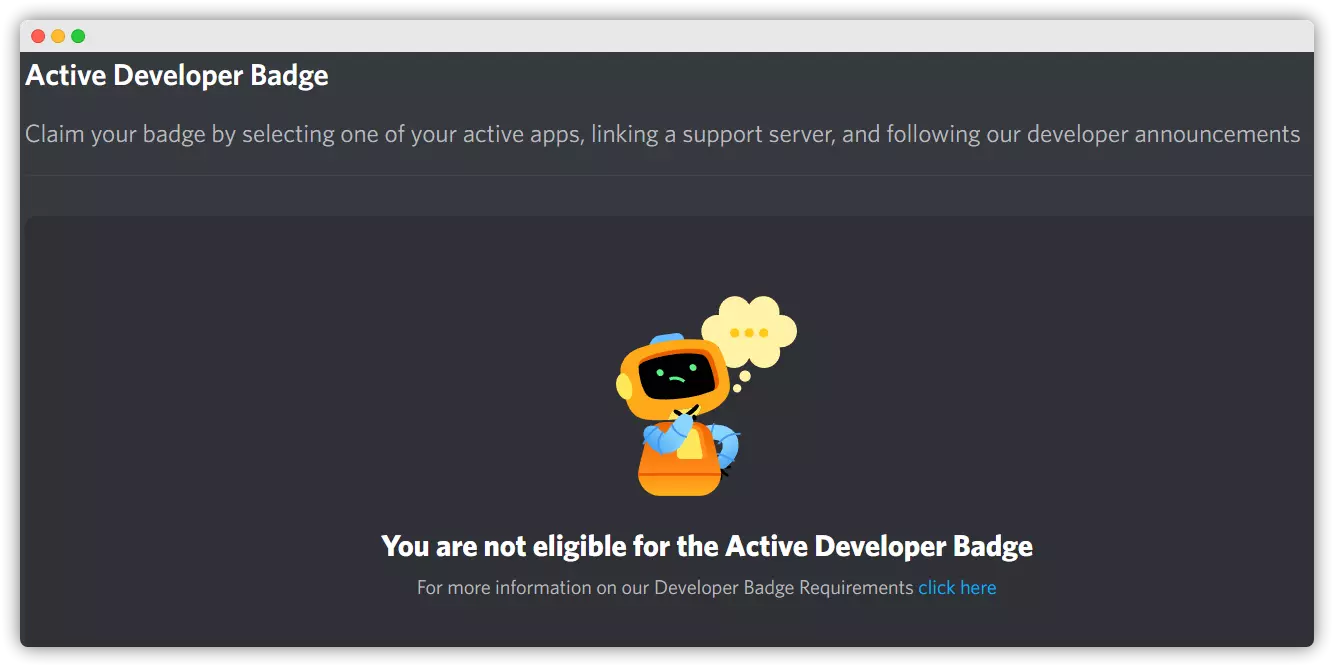 Active Developer 배지를 받을 수 없다고 표시됨