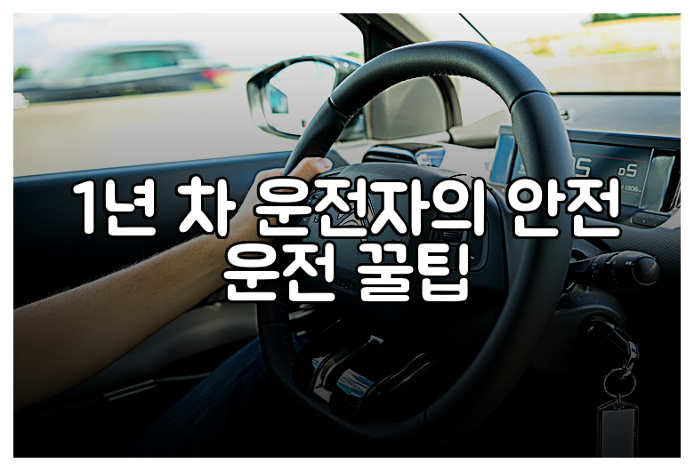 1년 차 운전자의 안전 운전 꿀팁