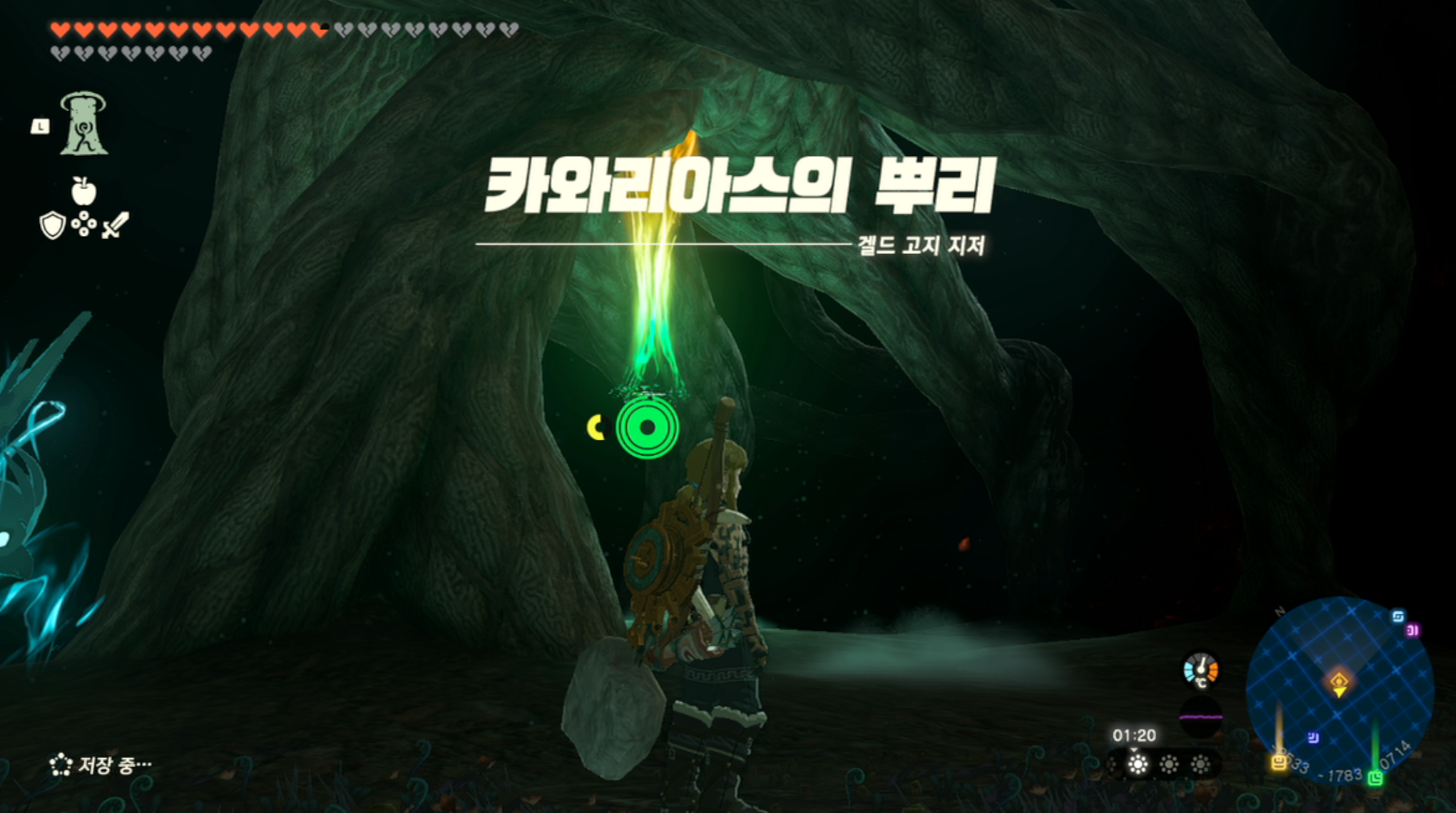  젤다의 전설 티어스 오브 더 킹덤 : 카와리아스의 뿌리 위치