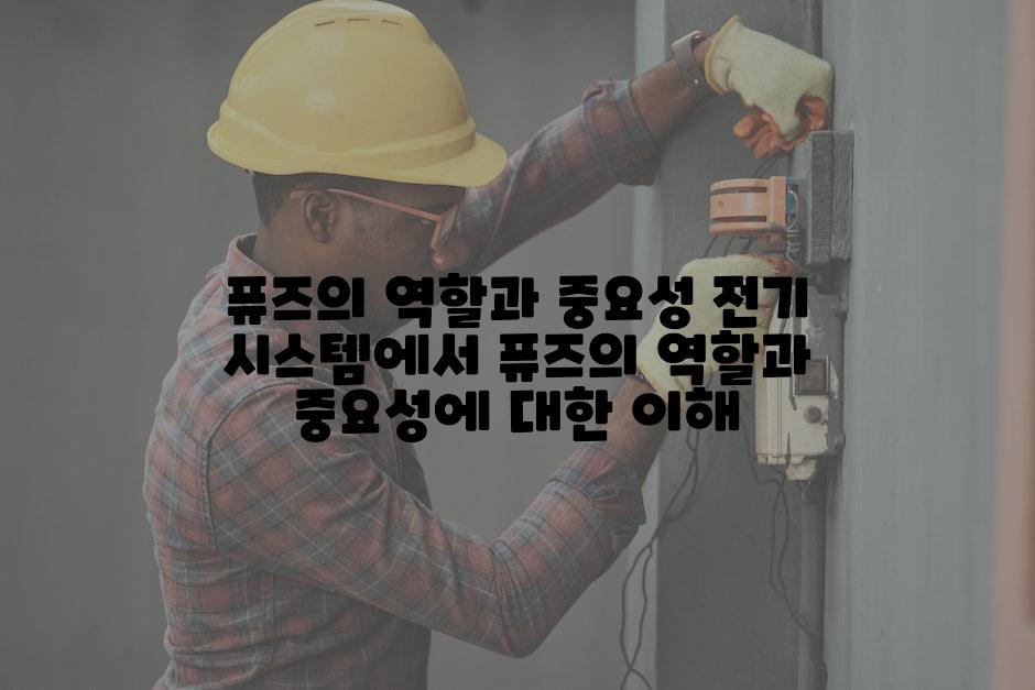 퓨즈의 역할과 중요성 전기 시스템에서 퓨즈의 역할과 중요성에 대한 이해