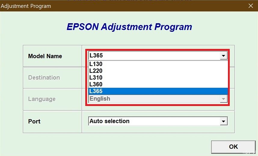 앱손 잉크패드 카운트 리셋 Epson Adjustment 2